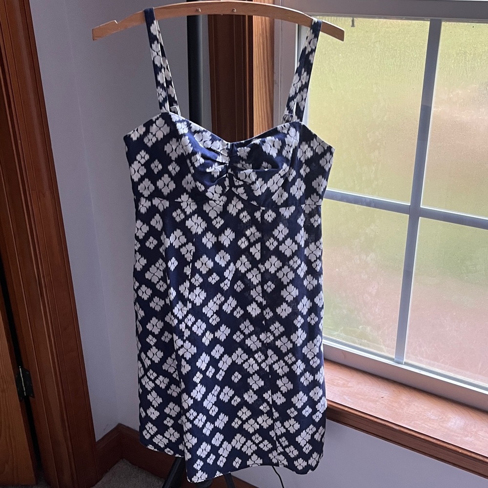 Patagonia Navy and White Organic Cotton dress